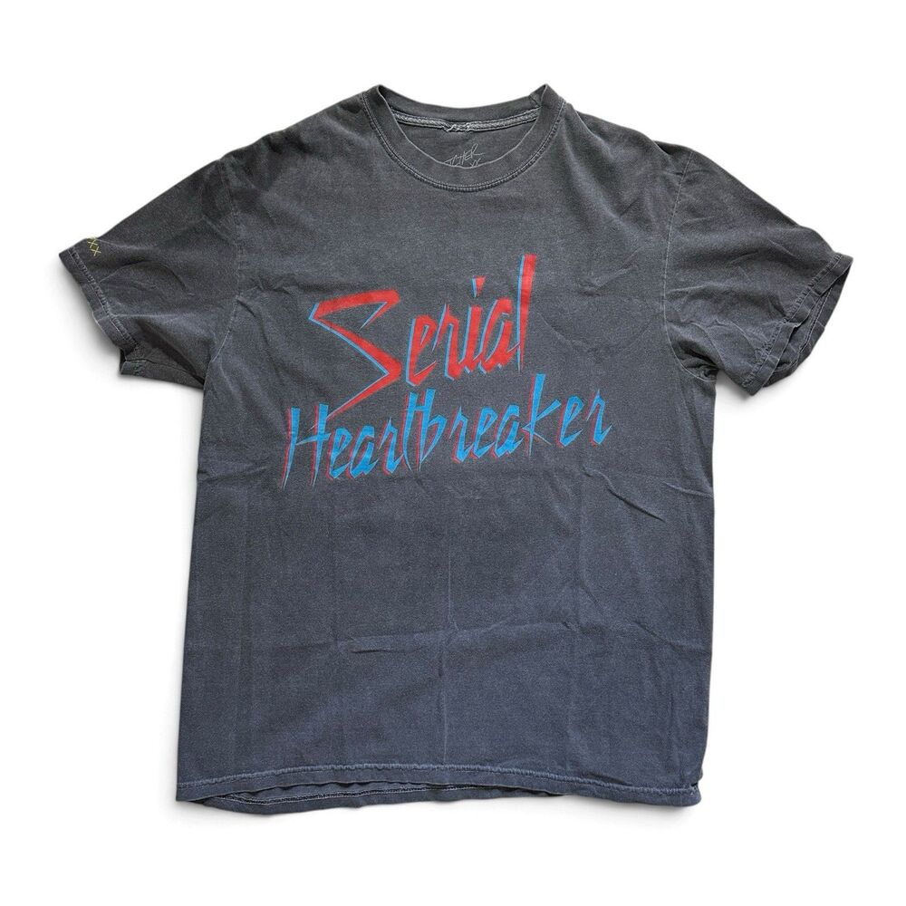 Fletcher Serial Heartbreaker T-shirt Size Large Gray Faded Band Merch Music